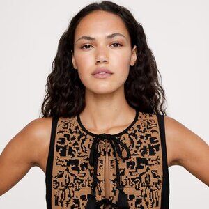 Embroidered Tencel–Linen Mini Dress